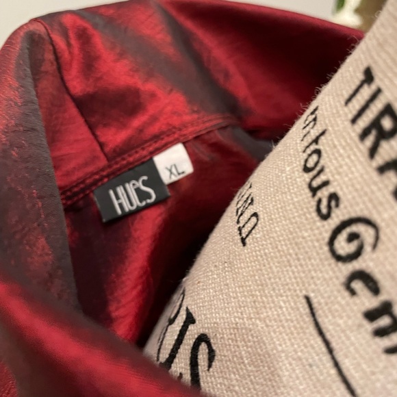 Dark Red Japanese Inspired Blouse - Picture 2 of 9